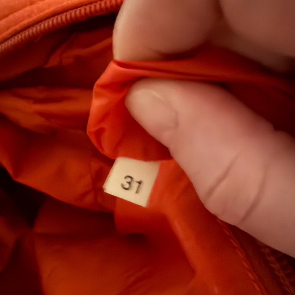 *SOLD* Miu Miu Vintage Y2K Orange Wool Boston Bag - Picture 7 of 8